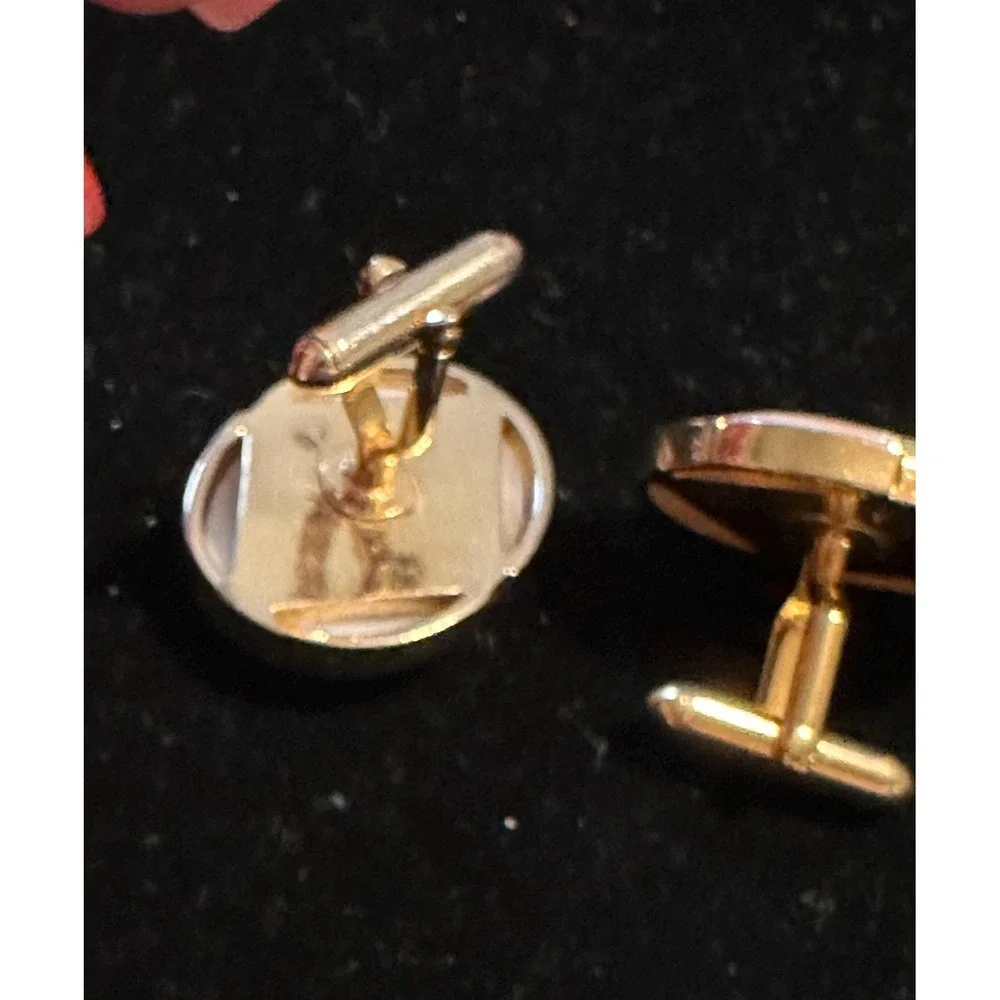 Swank Cuff Links Carved Cameo‎ Rome Colosseum